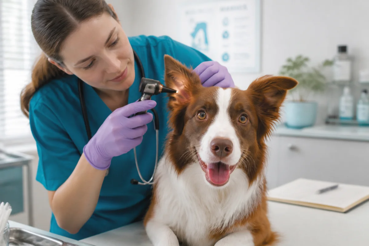 Otite du chien symptômes et soins à connaître