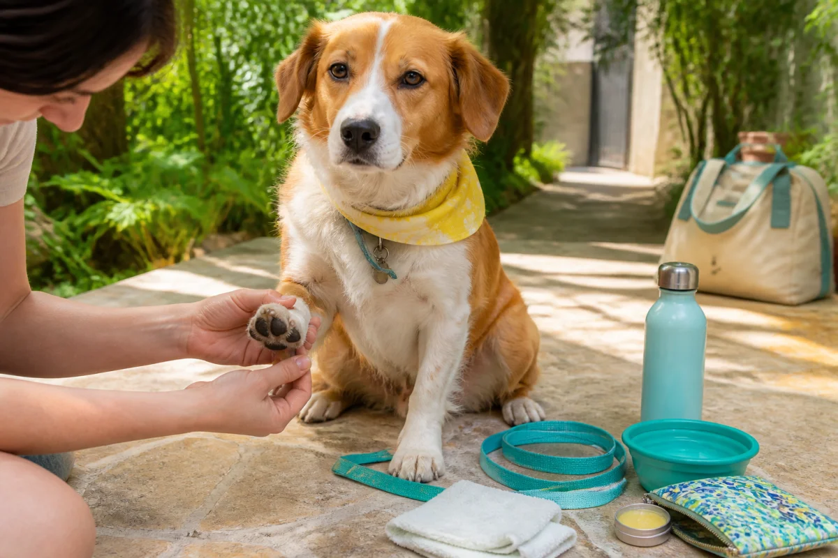 Comment protéger les pattes de son chien en été