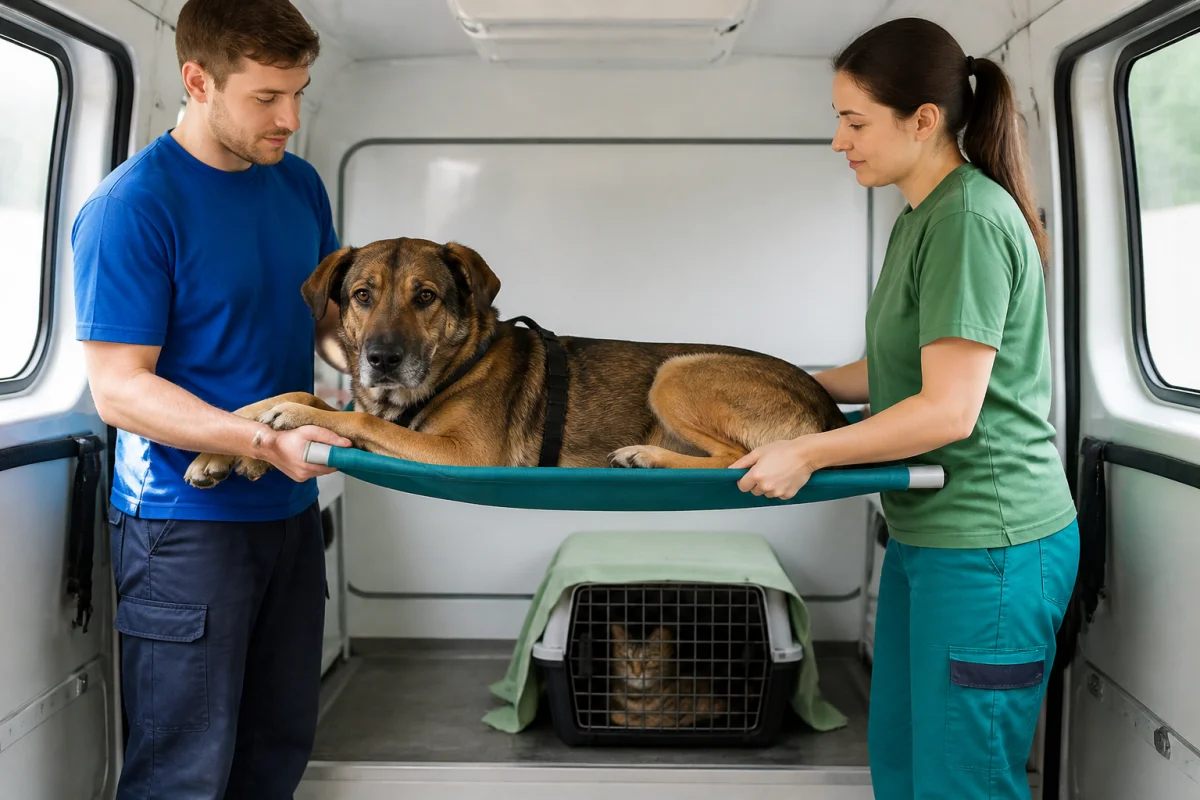 Comment organiser le transport d’un animal malade
